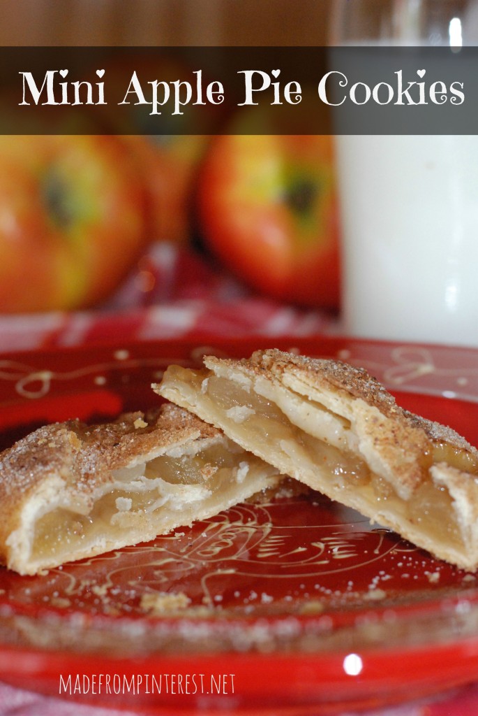 Mini Apple Pie Cookies.  A perfect fall treat!  madefrompinterest.net