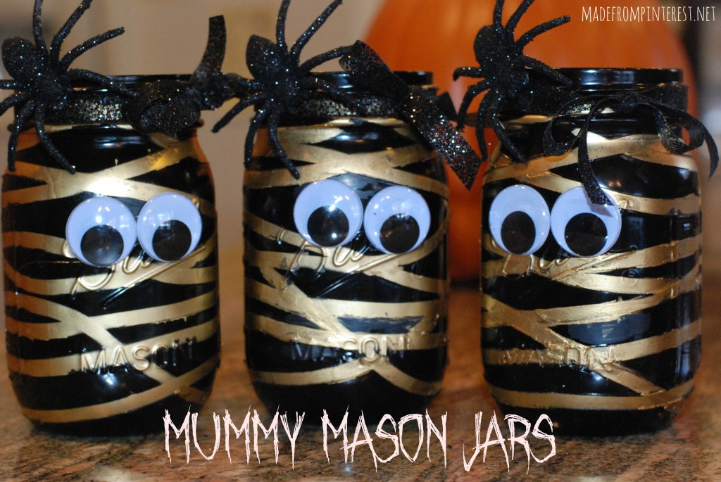 Mummy Mason Jars {Made from Pinterest}