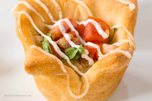 These Chicken Cordon Bleu BLT cups are a lifesaver on busy nights.