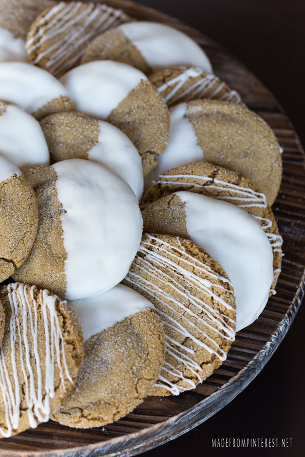 These are the BEST Gingersnap cookies I have ever made! They are crispy on the outside and chewy on the inside. The white chocolate makes them irresistible, make a double batch because these will go FAST!